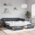 vidaXL Slaapbank onderschuifbed lades 100x200 cm fluweel, Huis en Inrichting, 100 cm, Eenpersoons, Verzenden, Nieuw