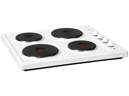 Etna - Elektrische Kookplaat - Wit, Witgoed en Apparatuur, Kookplaten, Elektrisch, Nieuw, 4 kookzones, Verzenden
