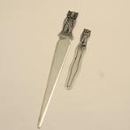 Zilveren briefopener + boekenlegger - Model uil - HANDWERK -