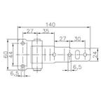 Deur / Portier / Laadklep scharnier WW 30-1, Doe-het-zelf en Verbouw, Hang- en Sluitwerk, Ophalen of Verzenden, Nieuw