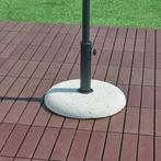 Parasolvoet Bitritto parasolhouder beton rond Ø45x6 cm steen, Tuin en Terras, Verzenden, Nieuw