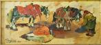 Basso Ragni (1921-1979) - Cavalli in sosta, Barrocciai, Antiek en Kunst