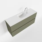 MONDIAZ ADA 100cm toiletmeubel army. LEX wastafel talc, Ophalen of Verzenden, Nieuw, Bad