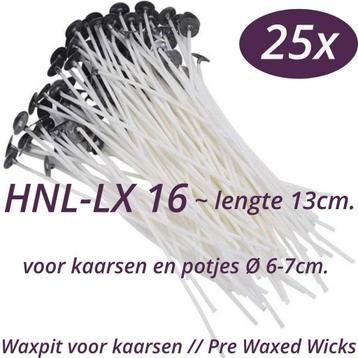 Waxpit HNL-LX16, kaarsen lont, Lont met voetje, Burning Sand beschikbaar voor biedingen