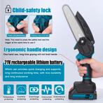 Mini kettingzaag - Elektrische snoeischaar - Met accu - Blau, Doe-het-zelf en Verbouw, Gereedschap | Overige machines, Verzenden