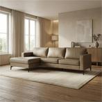 Leren hoekbank Match - 2.5-zits arm rechts + Longchair arm, Huis en Inrichting, Banken | Bankstellen, 250 tot 300 cm, Bohemian, Industrieel, Modern, Scandinavisch