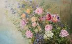 Spanish school (XIX-XX) - NO RESERVE - Impressionist floral