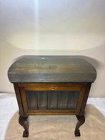 Kast - theekast met Geslepen Glas en Chippendale Poten in, Antiek en Kunst