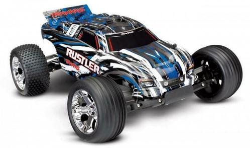 Traxxas Rustler XL-5 electro truggy RTR - Blauw - TopRC.nl, Hobby en Vrije tijd, Modelbouw | Radiografisch | Auto's, Auto offroad