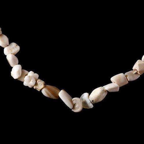 West-Aziatisch Schelp en Harde Steen Kralenketting (Zonder, Antiek en Kunst, Antiek | Overige Antiek