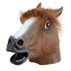 Paarden masker bruin van rubber - Dieren maskers, Verzenden, Nieuw