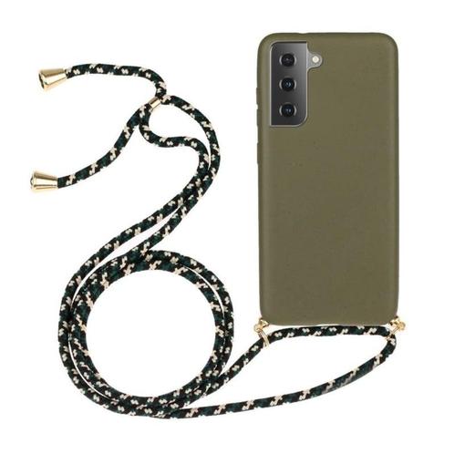Galaxy S22 Crossbody TPU Hoesje met Koord Groen, Telecommunicatie, Mobiele telefoons | Hoesjes en Frontjes | Samsung, Nieuw, Ophalen of Verzenden
