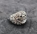 Ring met amulet - Indonesië Zilveren Barong Ring - Bali, Antiek en Kunst