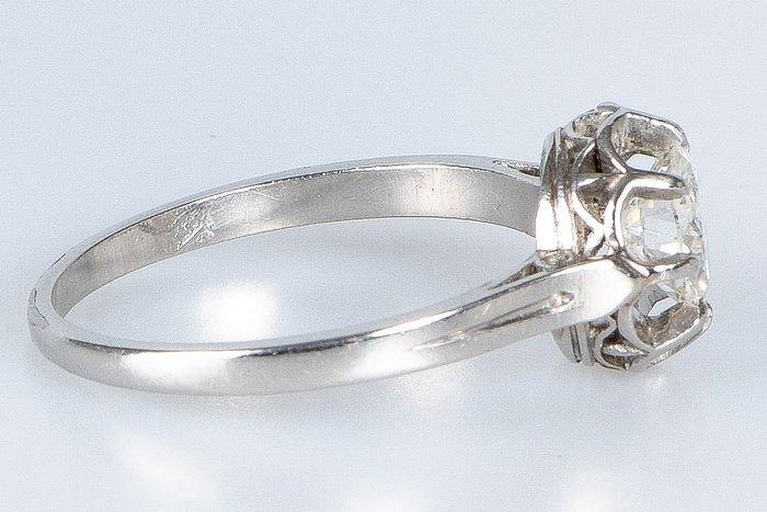 Cocktailring - 18 karaat Witgoud Diamant (Natuurlijk), Sieraden, Tassen en Uiterlijk, Antieke sieraden
