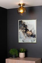 Lucide MARIUS - Plafonnière (Plafondlamp) - 1xE27 - Mat Goud, Huis en Inrichting, Lampen | Plafondlampen, Ophalen of Verzenden