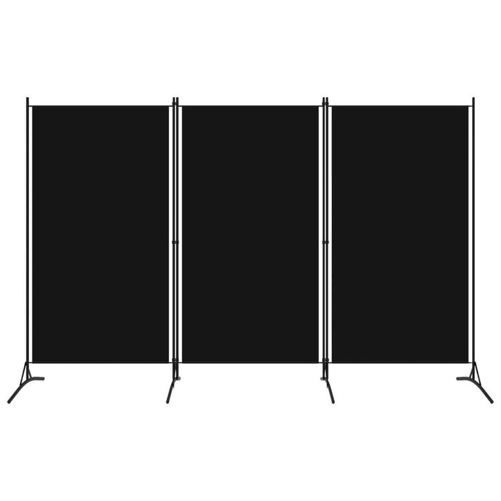 vidaXL Kamerscherm met 3 panelen 260x180 cm zwart, Huis en Inrichting, Woonaccessoires | Kamerschermen, Nieuw, Verzenden