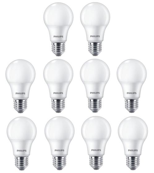 10 stuks Philips LED lamp E27 4.9W 470lm 2700K Mat Niet-D..., Huis en Inrichting, Lampen | Overige, Nieuw, Ophalen of Verzenden