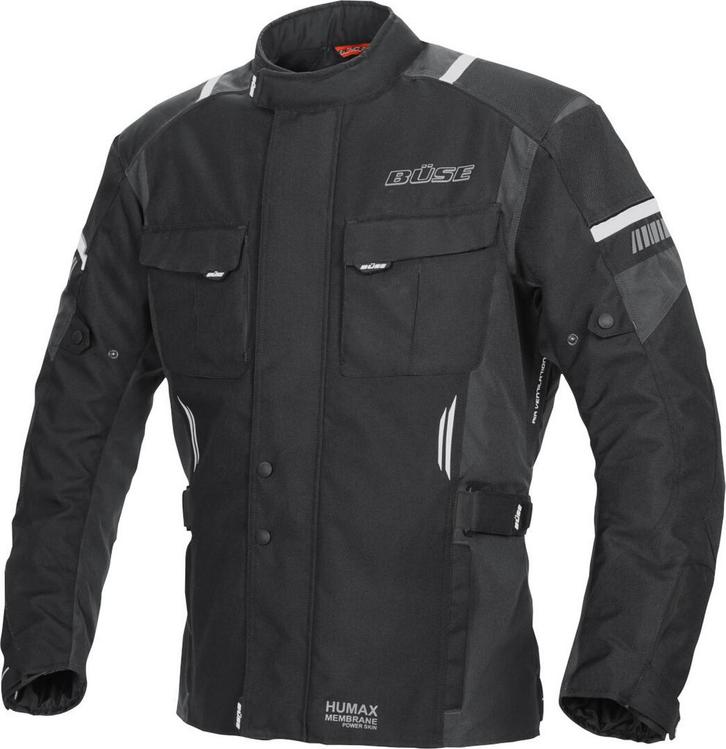 Büse Breno Pro Zwart Antraciet Textiel Jas, Motoren, Kleding | Motorkleding, Heren, Nieuw met kaartje, Jas | textiel, Verzenden