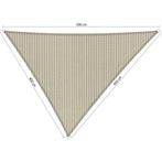 Premium schaduwdoek 4x4.5x5m driehoek waterdoorlatend Sa..., Nieuw