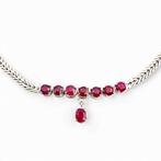 Zonder minimumprijs - Halsketting Zilver - Ruby, Nieuw