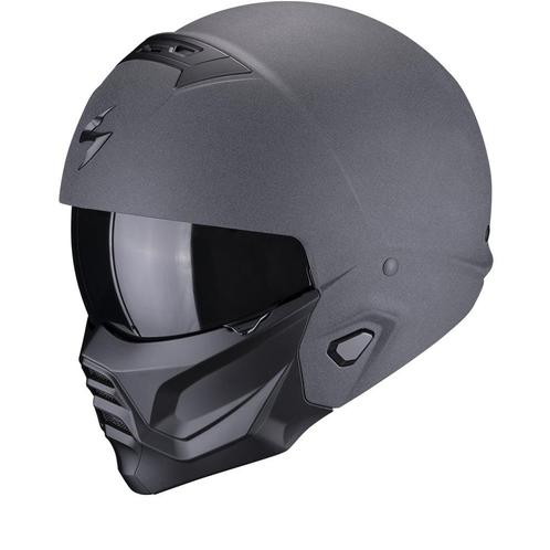 Scorpion Exo-Combat II Graphite Dark Grey Jet Helmet, Motoren, Kleding | Motorhelmen, Jethelm, Heren, XS, Nieuw met kaartje, Overige merken