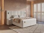 Opbergboxspring Royal XL Beige incl. 2 nachtkastjes, Verzenden, Nieuw, Beige, Modern