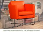 Leren fauteuil Crossover - Toledo Orange (oranje), Huis en Inrichting, Fauteuils, Nieuw, Ophalen of Verzenden, 50 tot 75 cm, Industrieel, Modern