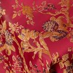 BA106 - Zeldzaam Italiaans damastweefsel – Robijnrood -