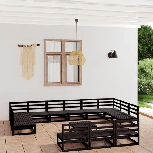 vidaXL 14-delige Loungeset massief grenenhout, Tuin en Terras, Tuinsets en Loungesets, Loungeset, Nieuw, Verzenden