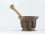Vijzel (2) - Brons - Oude messingen en brons., Antiek en Kunst
