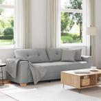vidaXL 3-Zits Bank met kussen Wolken grijs Stof, Huis en Inrichting, Verzenden, Nieuw, Driepersoons, Minder dan 150 cm