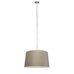 Moderne hanglamp staal met kap 45 cm taupe - Cappo 1, Huis en Inrichting, Lampen | Hanglampen, Nieuw, Overige materialen, Design