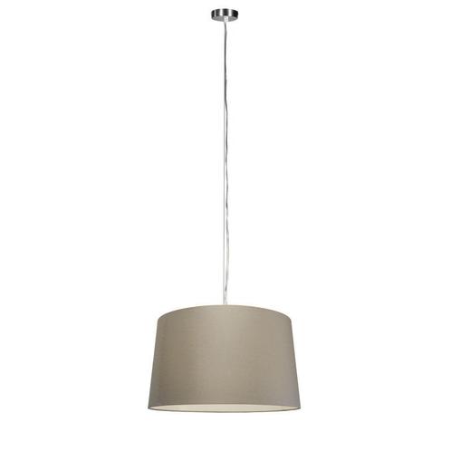 Moderne hanglamp staal met kap 45 cm taupe - Cappo 1, Huis en Inrichting, Lampen | Hanglampen, Nieuw, Overige materialen, 75 cm of meer