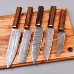 Keukenmes - Chefs knife - Palissanderhout en damaststaal -
