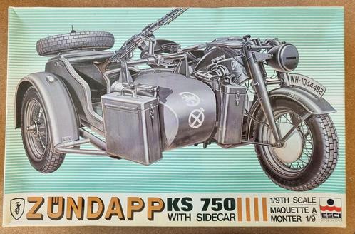 ESCI 7003 Zundapp KS 750 1:9 zie omschrijving, Hobby en Vrije tijd, Modelbouw | Auto's en Voertuigen, Verzenden