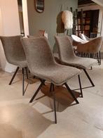 Eetkamerstoel Tolini - turtle (set van 4) **SHOWROOMMODEL**, Huis en Inrichting, Nieuw, Stof