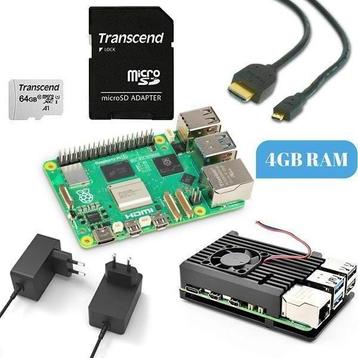 Raspberry Pi 5 4GB Starter Kit met Heatsink case + Fan beschikbaar voor biedingen