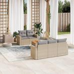 vidaXL 6-delige Loungeset met kussens poly rattan gemengd, Verzenden, Nieuw, Rotan, Loungeset