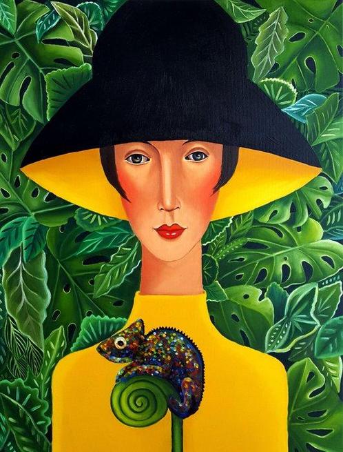 Ewa Mroczek - Matilda, Antiek en Kunst, Kunst | Schilderijen | Modern