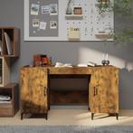 vidaXL Bureau 140x50x75 cm bewerkt hout gerookt eikenkleurig, Verzenden, Nieuw