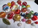 Kerstballen (36) - Satijn / zijden kerstballen, satijn,, Diversen, Kerst, Nieuw