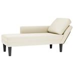 vidaXL Chaise longue met kussen&rechterarmleuning fluweel, Huis en Inrichting, Banken | Sofa's en Chaises Longues, Verzenden, Nieuw