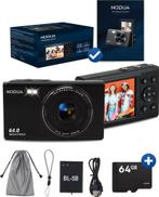 NODIJA® Digitale Camera 4K - Compact Camera 64MP -, Ophalen of Verzenden, Zo goed als nieuw