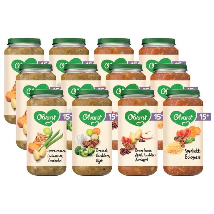 Olvarit 15+M Maaltijd Variatiemenu, Kinderen en Baby's, Babyvoeding en Toebehoren, Nieuw, Verzenden