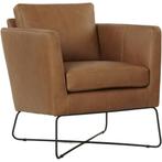 Leren fauteuil Crossover - Rancho Clay (bruin), Nieuw, Ophalen of Verzenden, 50 tot 75 cm, Industrieel, Modern