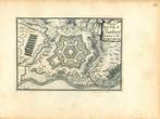 Stadsplattegrond van Charleroi, Antiek en Kunst, Kunst | Etsen en Gravures