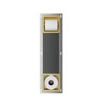 Inbouw toiletrolhouder-reserverolhouder mat goud zonder klep, Verzenden, Nieuw