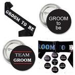 Set met 1 sjerp en 1 button Groom to Be zwart en 6 buttons, Hobby en Vrije tijd, Feestartikelen, Verzenden, Nieuw, Feestartikel