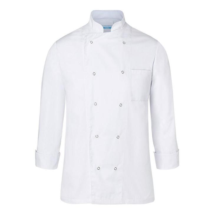 GGM Gastro | KARLOWSKY | Koksjas Basic - Wit - Maat: XXL |, Huis en Inrichting, Keuken | Textiel, Wit, Nieuw, Overige typen, Verzenden