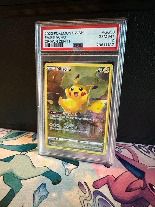 Pokémon - 1 Graded card - Pikachu GG30 crown zenith PSA 10, Hobby en Vrije tijd, Verzamelkaartspellen | Pokémon